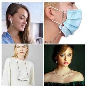 Anti-Lost Strap Compatible with Airpods, 4-in-1 Lanyard/Necklace/Eyeglasses